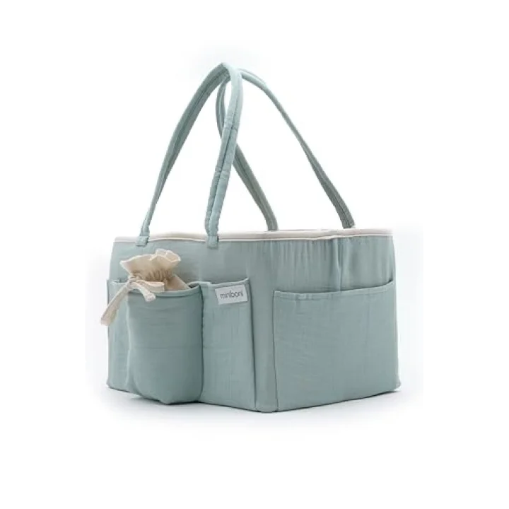 Müslin Anne Organizer Çanta Mint Yeşili