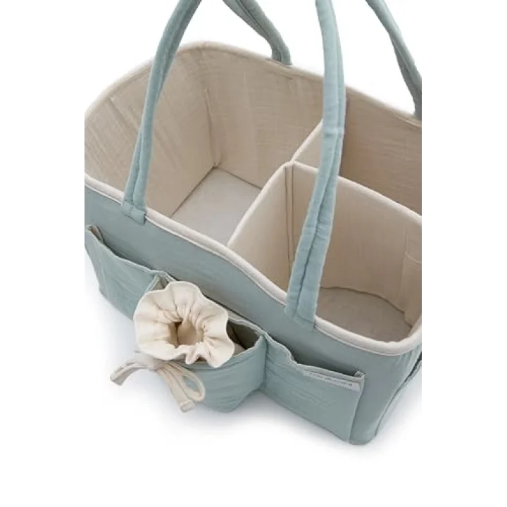 Müslin Anne Organizer Çanta Mint Yeşili