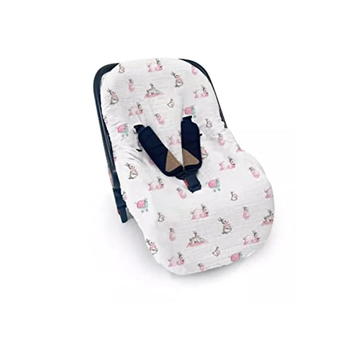 Müslin Puset Kılıfı – Bébé Lapin Rose