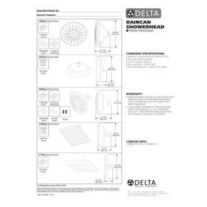 musluk 52680-SS Evrensel Showering Components, 3-setting Showerhead, paslanmaz by musluk