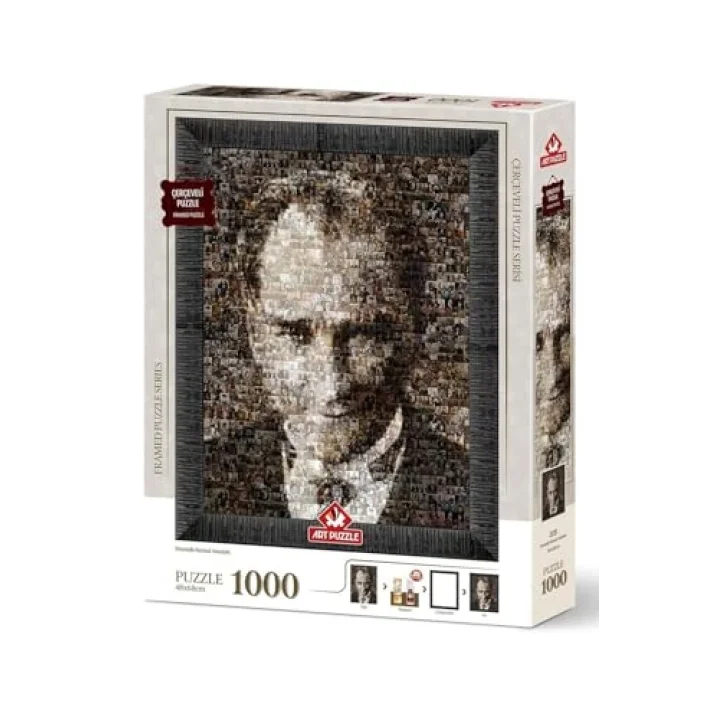Mustafa Kemal Atatürk 1000 Parça Çerçeveli Puzzle