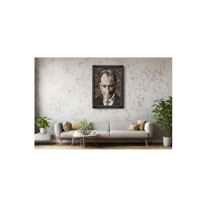 Mustafa Kemal Atatürk 1000 Parça Çerçeveli Puzzle