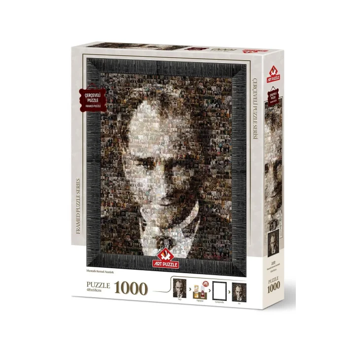 Mustafa Kemal Atatürk 1000 Parça Çerçeveli Puzzle