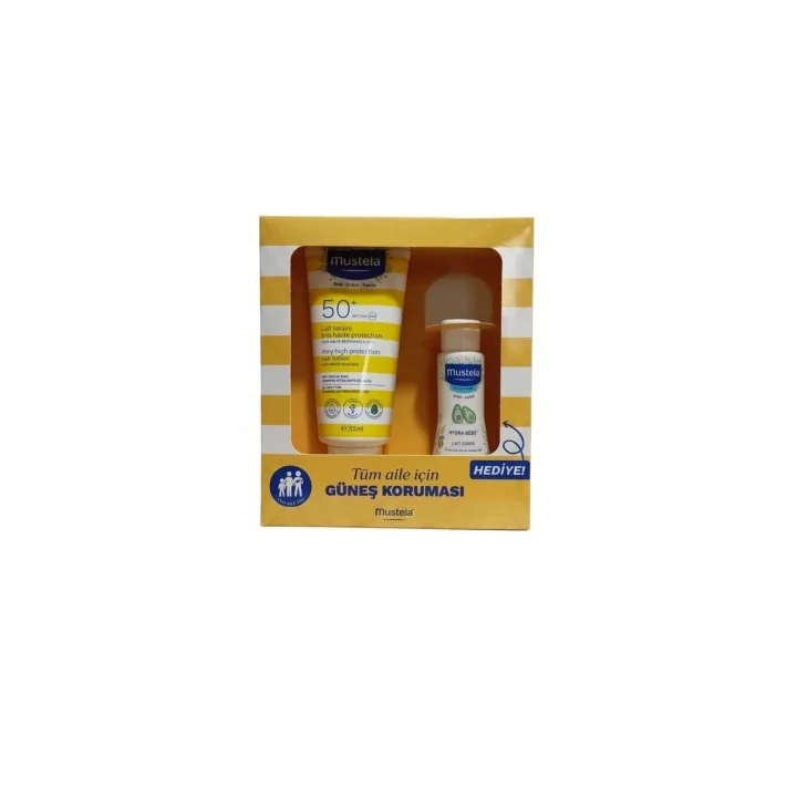 mustela Güneş Losyonu SPF50 200 ml + mustela Hydra Bebe 100 ml