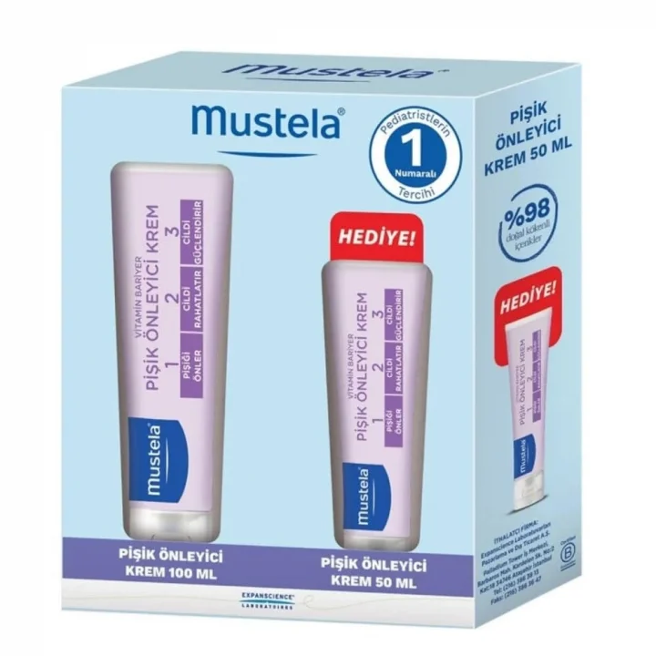 Mustela Vitamin Barrier 1-2-3 Pişik Önleyici Krem 100 gr + 50 gr Hediyeli