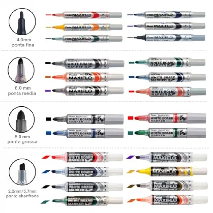 MWL5 M kolay kuruyan tahta ile Marker Maxiflo termos yuvarlak uçlu, 2.5 mm, 1 adet