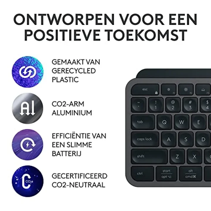 MX Keys S - Grafit, İngilizce QWERTY Düzeni