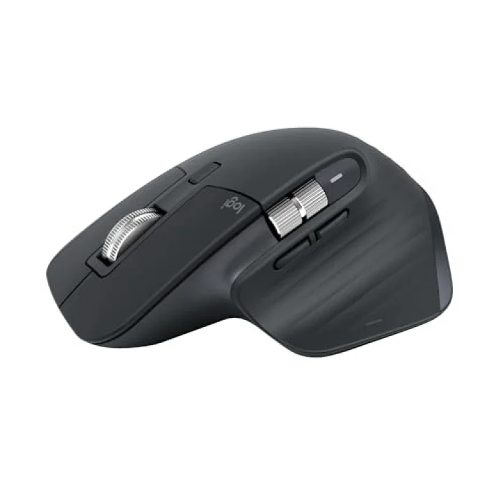 MX Master 3S Bluetooth Edition Performans Kablosuz Mouse, 8.000 DPI, Sessiz, Ergonomik, Ultra Hızlı Kaydırma, Çoklu Cihaz Özelliği, Bluetooth, Logi Bolt USB Alıcı, Siyah