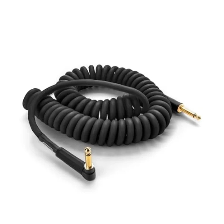 MXR DCICB15R Blk Ra Right/straight Coil Kablo (4.5 m)