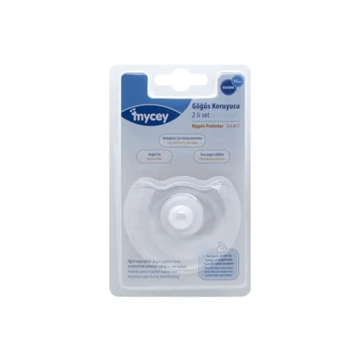Mycey Göğüs Koruyucu, 2li Set, Silikon, Beyaz