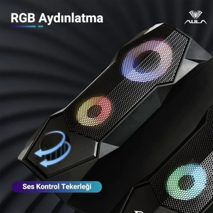 N-301 10W Masaüstü RGB Gaming Oyuncu PC 1+1 Speaker Hoparlör