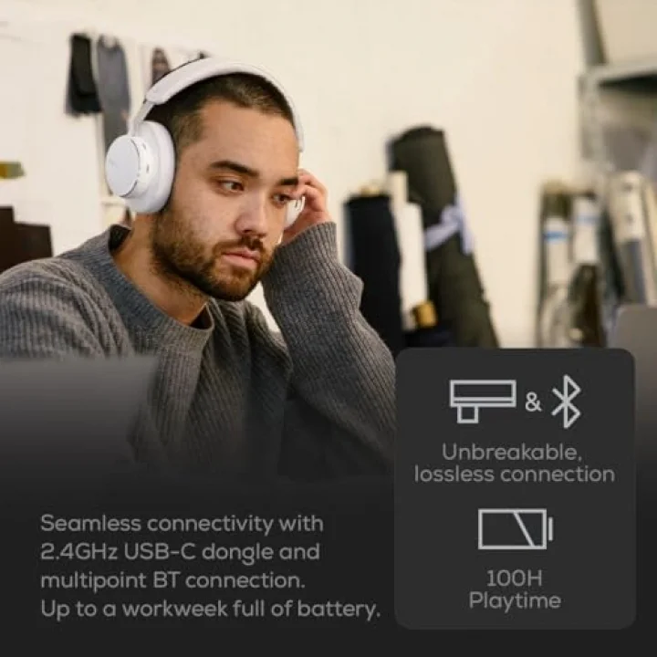 N9 Hybrid ANC Wireless Kulaklık, OE, Beyaz