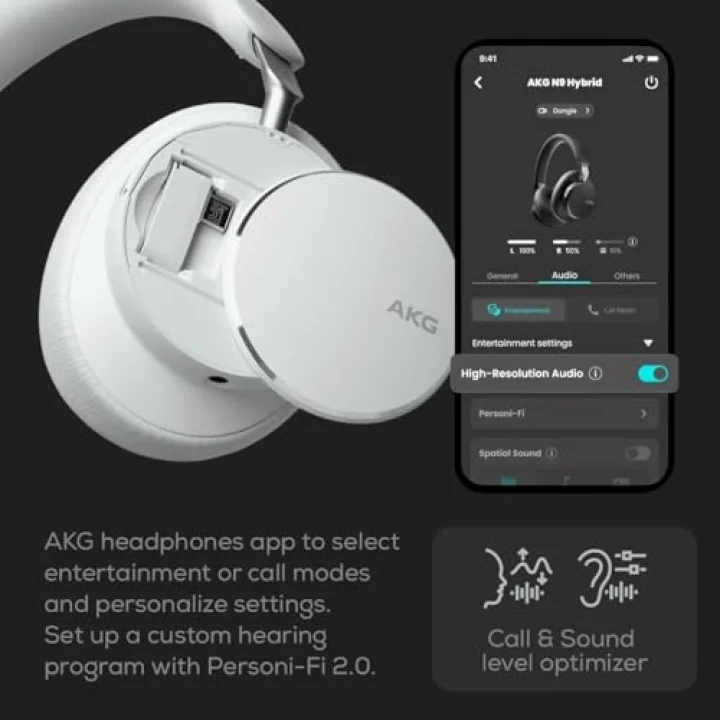 N9 Hybrid ANC Wireless Kulaklık, OE, Beyaz