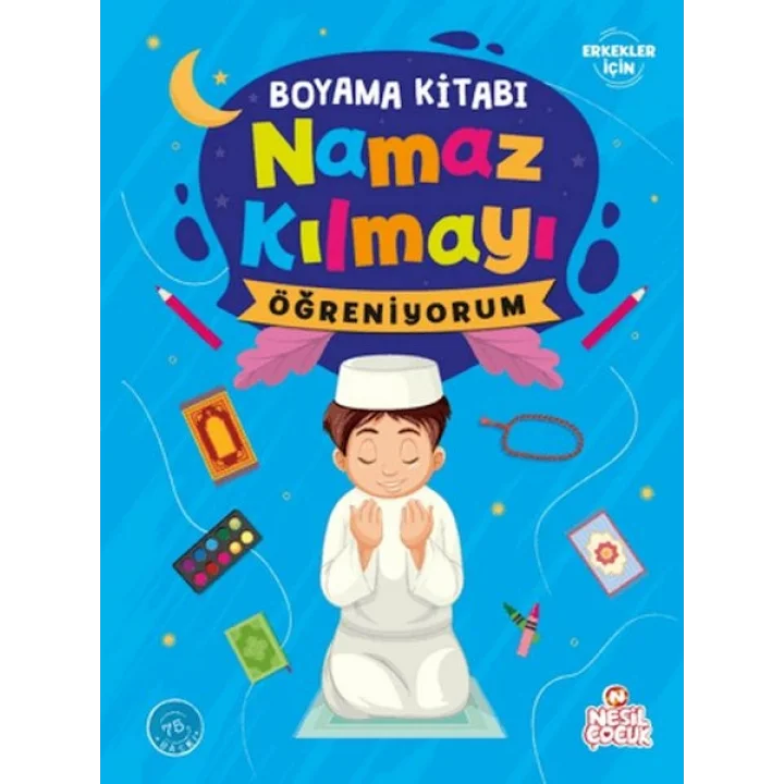 Namaz Kılmayı Öğreniyorum Erkek - Boyama