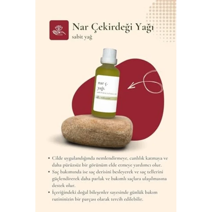 Nar Çekirdeği Yağı 50 ml - Cilt Bakım ve Arındırıcı Doğal Yağ