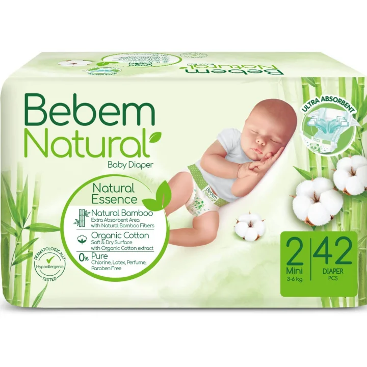 Natural 2 Beden Mini Bebek Bezi (1 x 42 Adet)