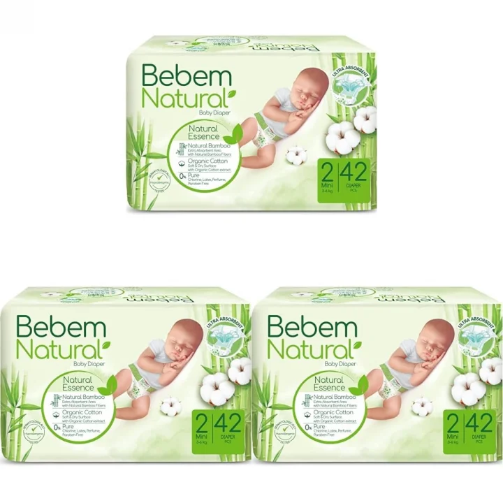Natural 2 Beden Mini Bebek Bezi (1 x 42 Adet)