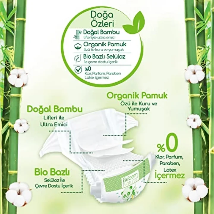 Natural Bebek Bezi 3 Beden Midi 34 Adet