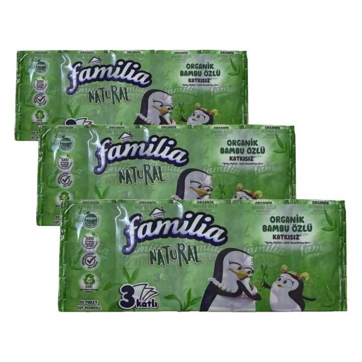 Natural Cep Mendil 10 * 10 2li paket