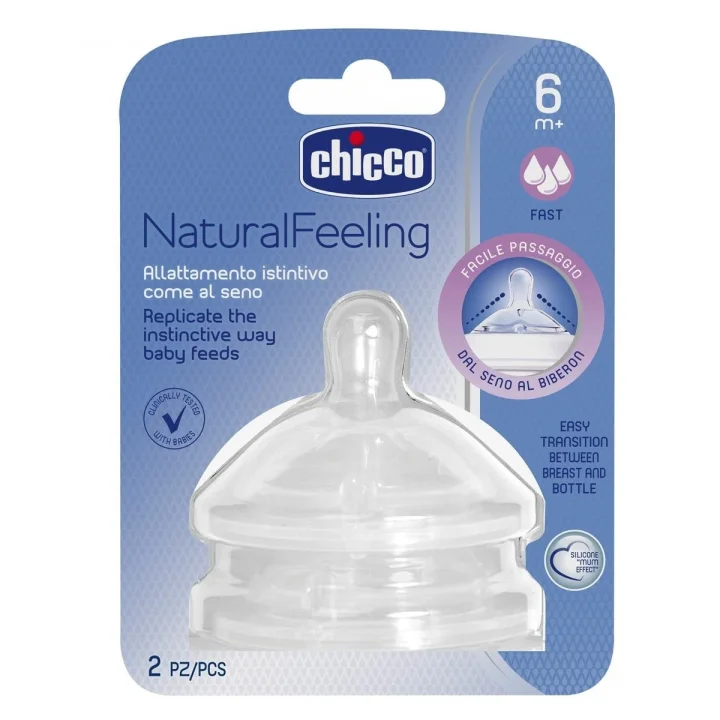 NaturalFeeling Hızlı Akışlı Biberon Emziği (6 Ay+, 2li)