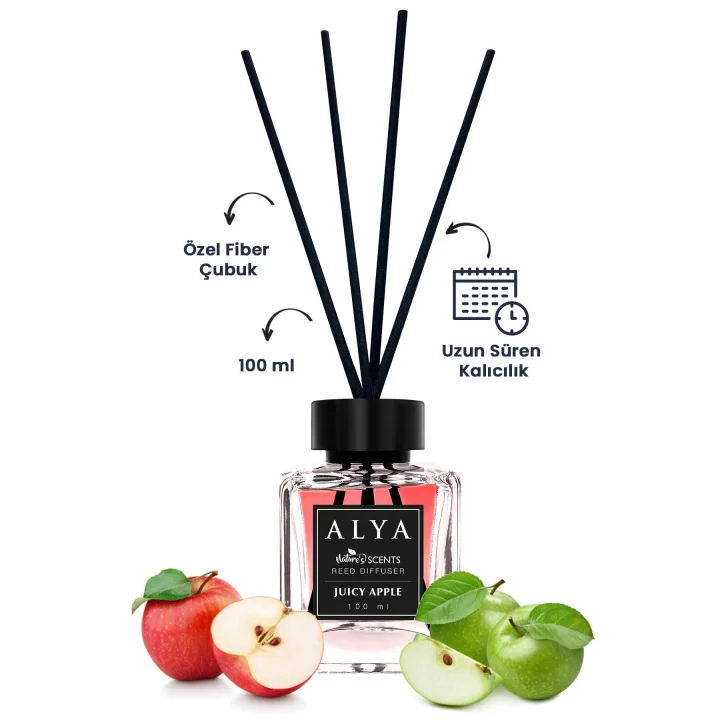 Natures Scents Juicy Apple Bambu Çubuklu Oda Kokusu- Elma Kokusu