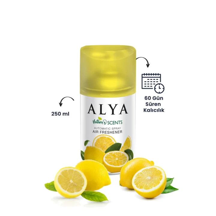 Natures Scents Lemon-Limon Oda Kokusu Yedek Makine Spreyi 250 ml
