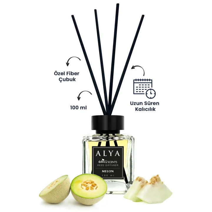 Natures Scents Melon Bambu Çubuklu Oda Kokusu- Kavun Kokusu