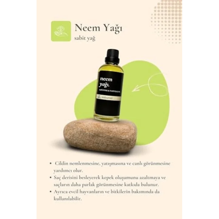 Neem Yağı 100 ml - Doğal Cilt ve Saç Bakım Yağı