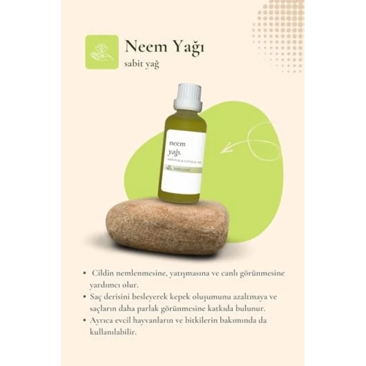 Neem Yağı 50 ml - Doğal Cilt ve Saç Bakım Yağı