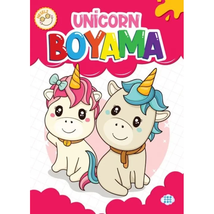 Neşeli Unicorn Boyama