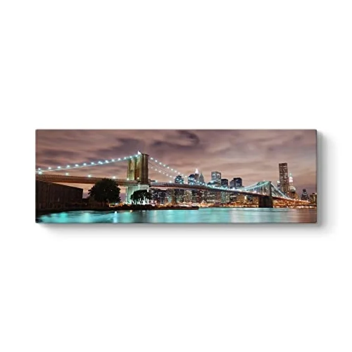 New York Köprü Panorama Tablo 120 x 40
