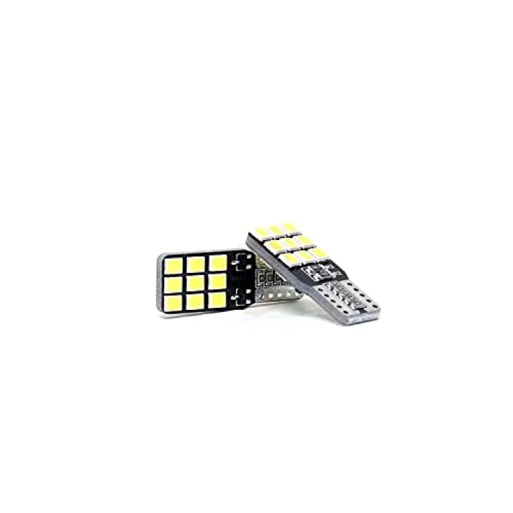 Niken 12V T10 Büyük Dipsiz Ampul 18 Ledli 2’li SET - Beyaz Işık