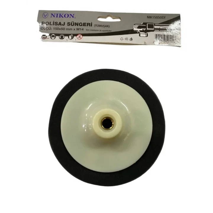 Mey İthalat® Nikon 15050SY Polisaj Süngeri 150 mm Siyah Yumuşak