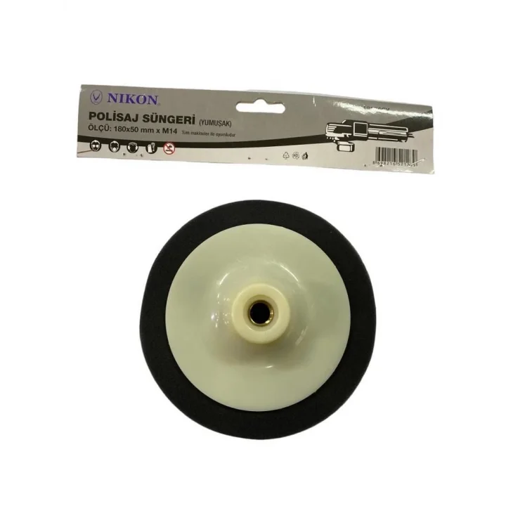 Mey İthalat® Nikon 18050SY Polisaj Süngeri 180 mm Siyah Yumuşak