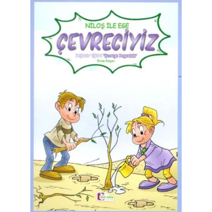 Niloş İle Ege - Çevreciyiz 35*50 Kuşe Kağıt -Renkli Hikaye