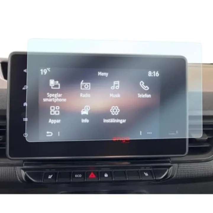 Nissan Townstar Van Multimedya 8 İnç İle Uyumlu Ekran Koruyucu Şeffaf