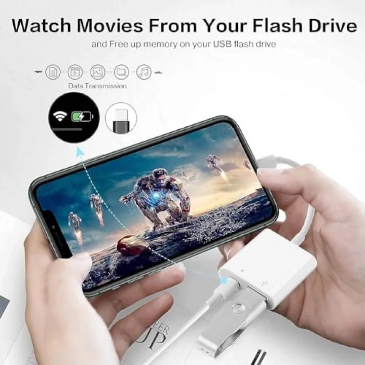 NK101 Apple iPhone iPad Lightning To USB 3.0 Kamera Adaptörü