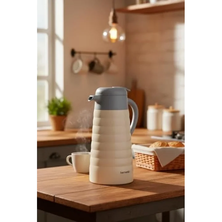 Nora 2 Litre Çelik Termos Krem