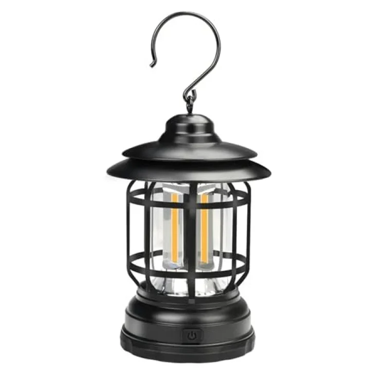 Nostaljik Led Lamba - Kamp Lambası - Pilli
