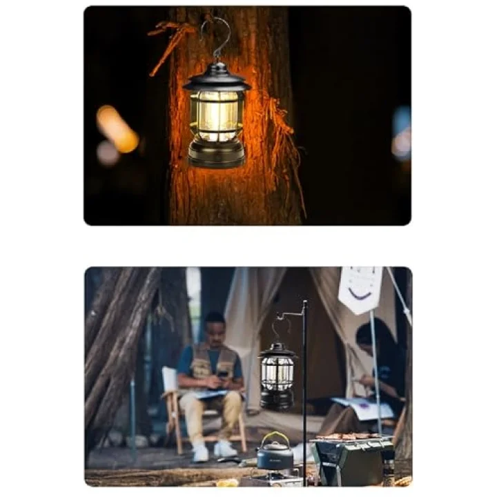 Nostaljik Led Lamba - Kamp Lambası - Pilli