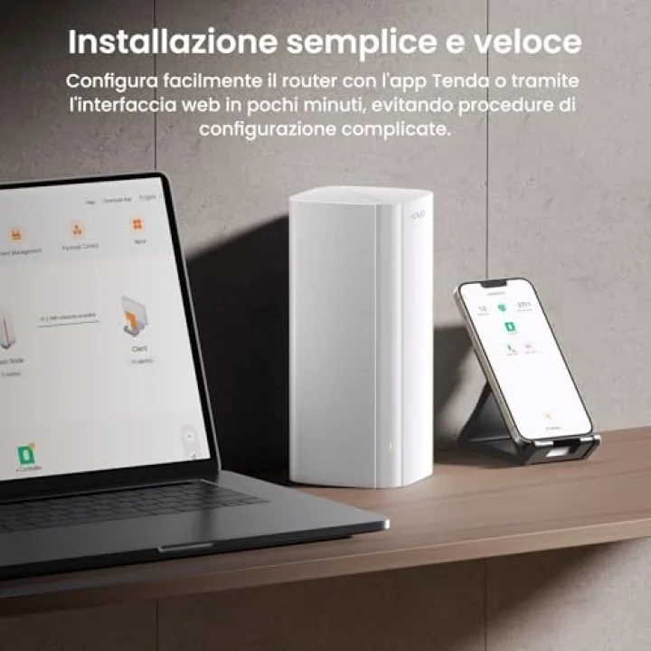 Nova MX12 Mesh WLAN WiFi 6 Sistemi - AX3000 Çift Bant WLAN Mesh Sistemi, 4-6 Yatak Odalı Evler için Önerilir, 9X Gigabit Bağlantı Noktası - WLAN Yönlendirici ve Tekrarlayıcı Yerine Geçer - Alexa
