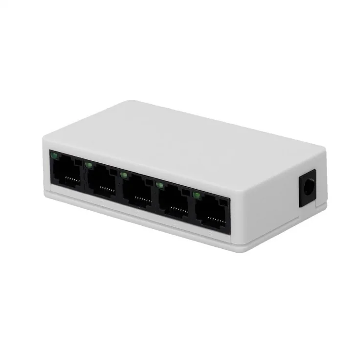 NR3 5 Port Led Işıklı Switch 100Mbps Ethernet İnternet Dağıtıcı Ağ Hub Ev Ofis İçin