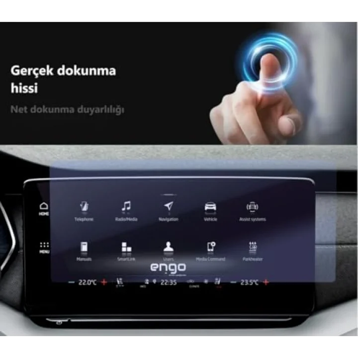 Octavia 10 İnç İle Uyumlu Ekran Koruyucu Multimedya Nano