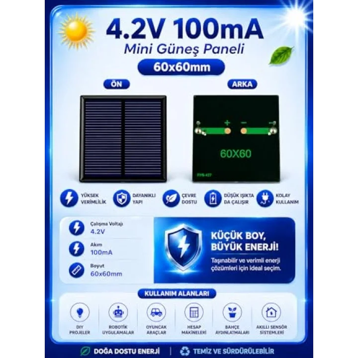 OEM 4.2V 100MA 60X60MM Güneş Paneli - Solar Panel