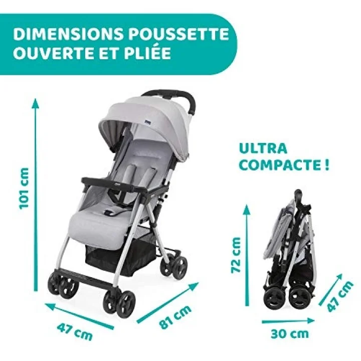 Ohlala 3 Stroller Bebek Arabası (Grey Mist)