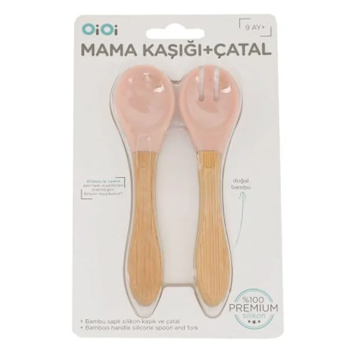 Oioi Mama Kaşığı Ve Çatal Seti 010600 Pinky Pink