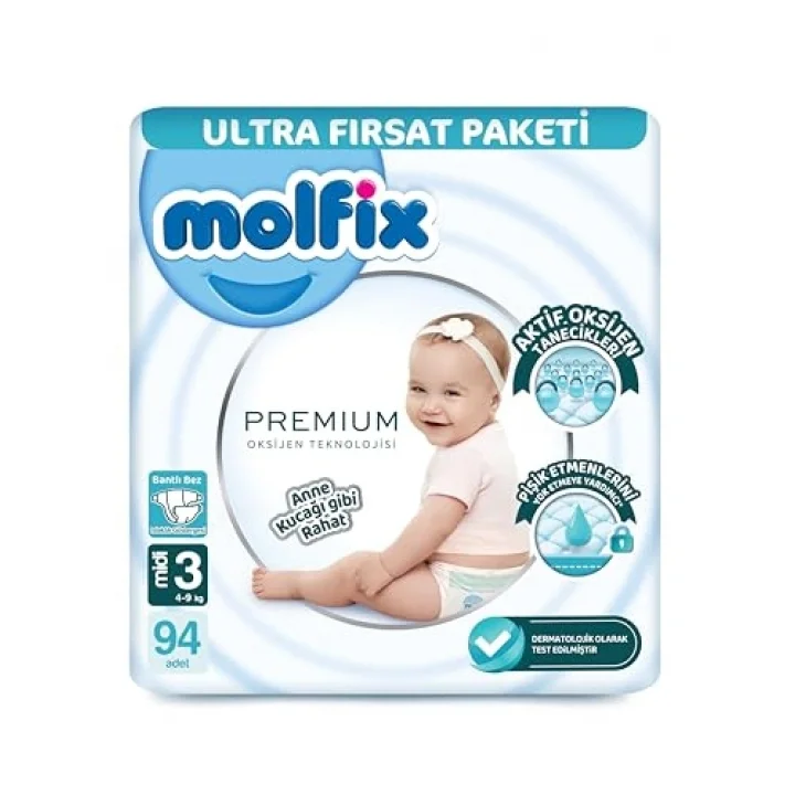 Oks Midi 94lü Bebek Bezi