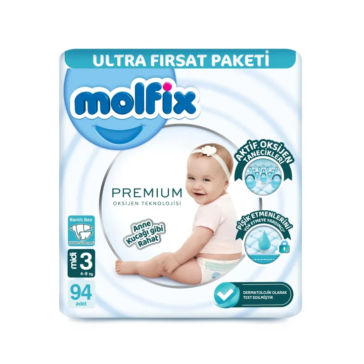 Oks Midi 94lü Bebek Bezi