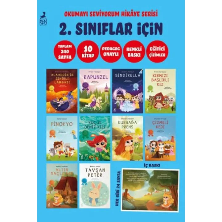 Okumayı Seviyorum Hikâye Serisi 2. Sınıflar İçin (10 Kitap)