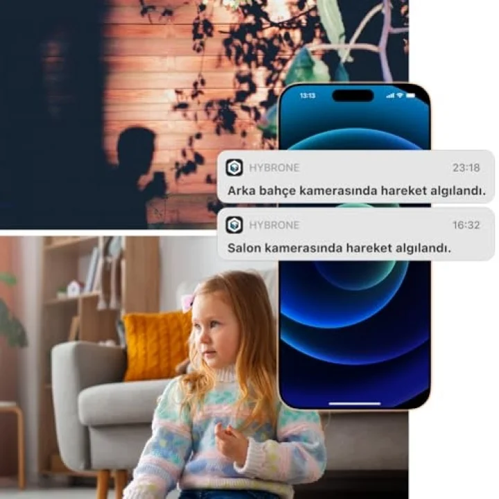 Omni Wi-Fi Akıllı Kamera, 360 Derece Görüntüleme, Akıllı Hareket Takibi, Ses Algılama, Çift Yönlü Sesli Görüşme, Uzaktan Kontrol
